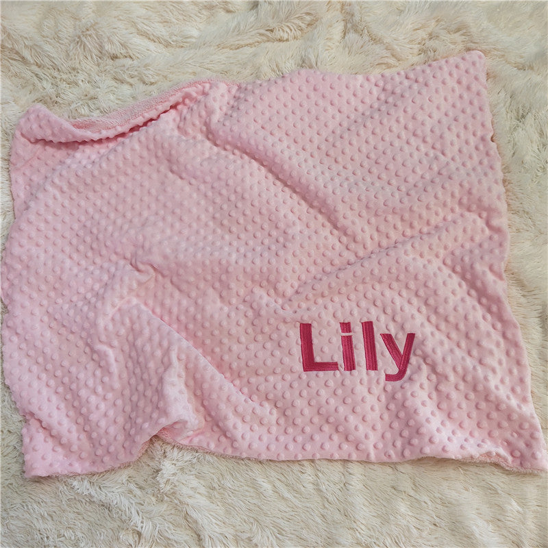 Personalised Newborn Baby Blankets Swaddling Stroller