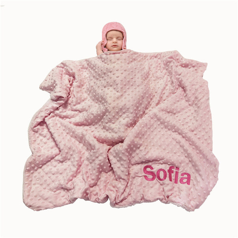 Personalised Newborn Baby Blankets Swaddling Stroller