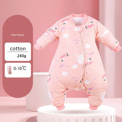 Baby autumn and winter one-piece pajamas