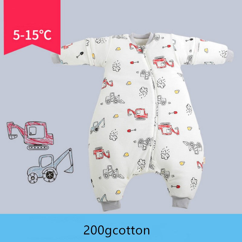 Baby autumn and winter one-piece pajamas